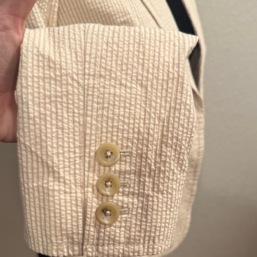 Banana Republic Beige Textured Blazer - Picture 6 of 8